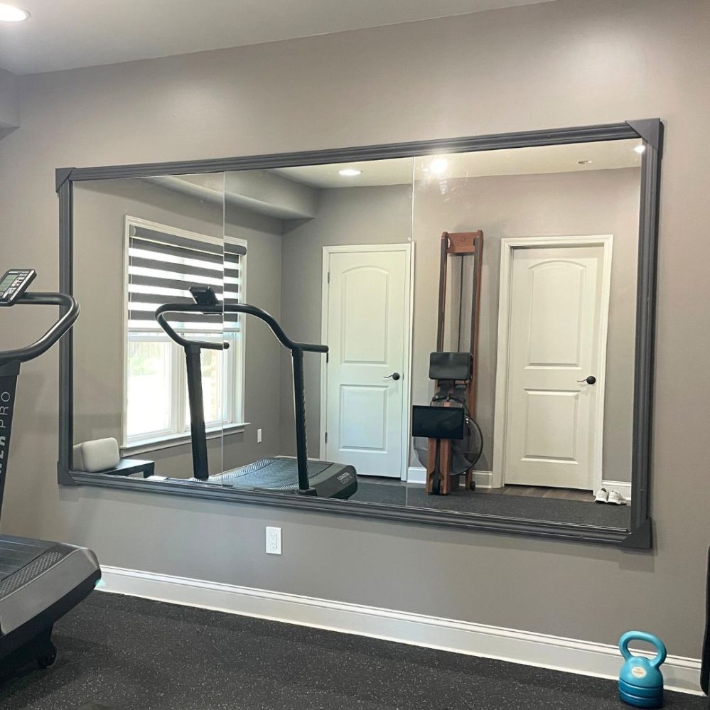 DIY $20 Oversized Gym Mirror Frame – Petite Glimmers, image size:999x999