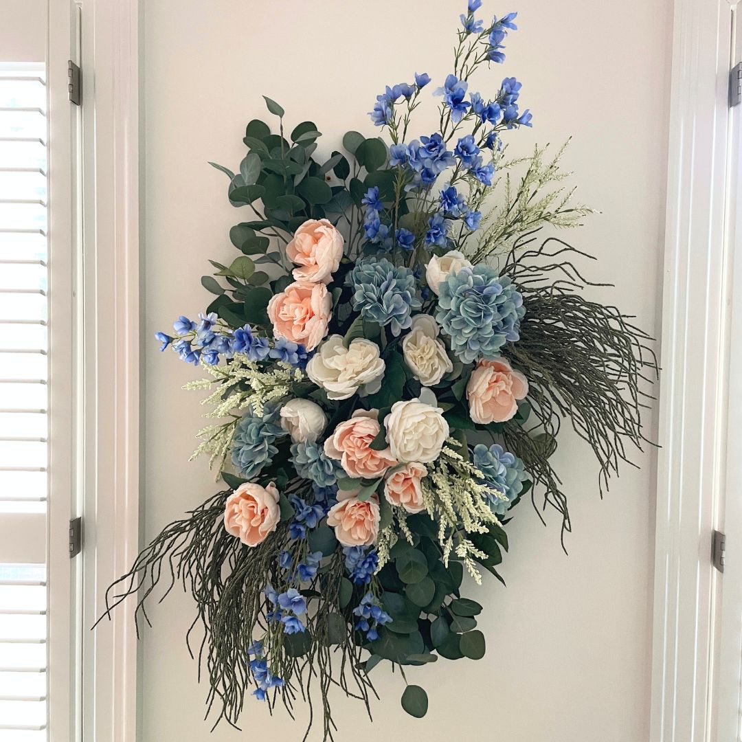 DIY Summer Floral Wall Installation