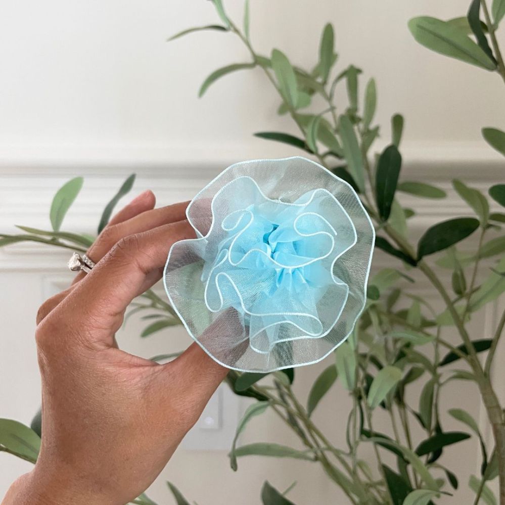 Easy DIY Satin and Organza&nbsp;Rosette